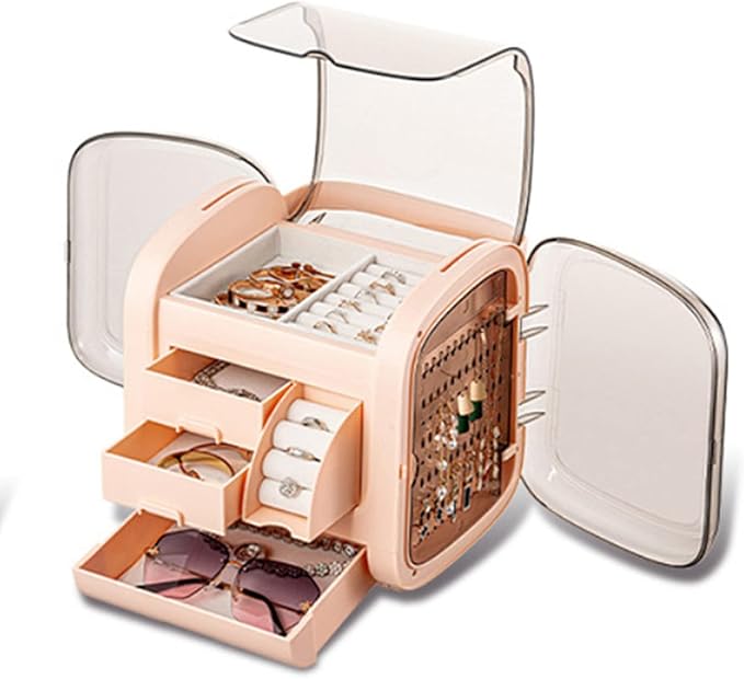 化妆盒 大容量 化妆箱 可爱 时尚 韩国 化妆品 盒子 化妆盒 收纳 护肤